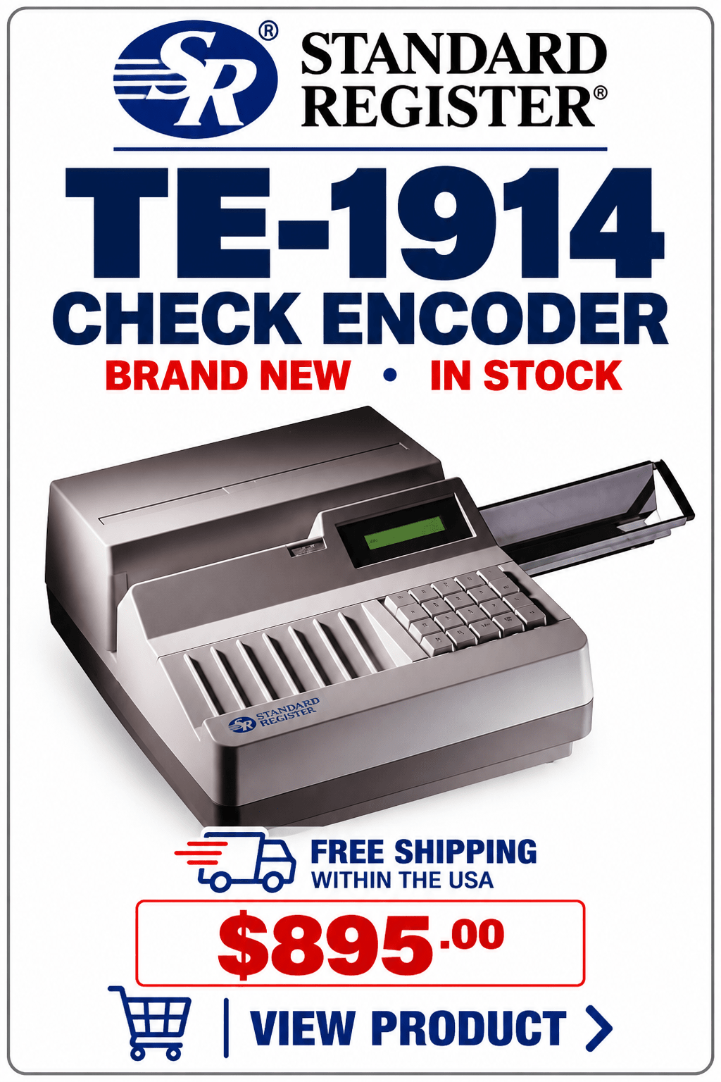 Standard Register TE-1914 Check Encoder